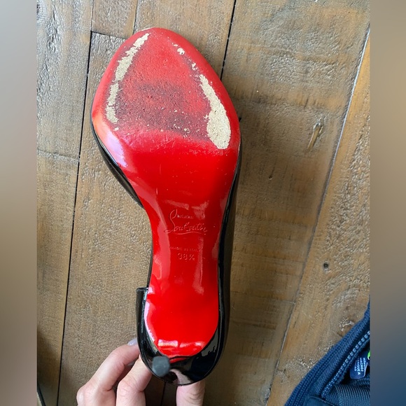 CHRISTIAN LOUBOUTIN Patent Peep Toe D’orsay Heel - Picture 7 of 7